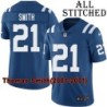 Blue Home Embroidered Thomas Smith Indianapolis Colts #21 Stitched Jersey