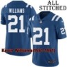 Blue Home Embroidered Kevin Williams Indianapolis Colts #21 Stitched Jersey