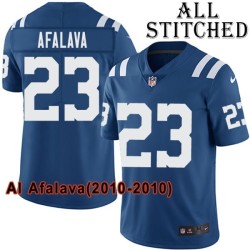 Blue Home Embroidered Al Afalava Indianapolis Colts #23 Stitched Jersey