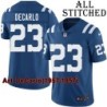 Blue Home Embroidered Art DeCarlo Indianapolis Colts #23 Stitched Jersey
