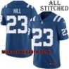 Blue Home Embroidered Michael Hill Indianapolis Colts #23 Stitched Jersey