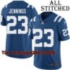 Blue Home Embroidered Tim Jennings Indianapolis Colts #23 Stitched Jersey