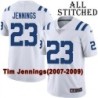 White Embroidered Tim Jennings Indianapolis Colts #23 Stitched Jersey