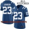 Blue Home Embroidered Terrence Johnson Indianapolis Colts #23 Stitched Jersey