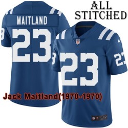 Blue Home Embroidered Jack Maitland Indianapolis Colts #23 Stitched Jersey