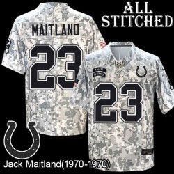 Camo Embroidered Jack Maitland Indianapolis Colts #23 Stitched Jersey