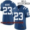 Blue Home Embroidered Kenny Moore Indianapolis Colts #23 Stitched Jersey