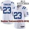 White Embroidered Deshea Townsend Indianapolis Colts #23 Stitched Jersey