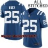 Blue Home Embroidered Marlon Mack Indianapolis Colts #25 Stitched Jersey
