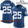Blue Home Embroidered Ray Oldham Indianapolis Colts #25 Stitched Jersey