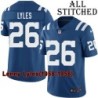 Blue Home Embroidered Lenny Lyles Indianapolis Colts #26 Stitched Jersey