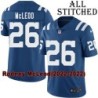 Blue Home Embroidered Rodney McLeod Indianapolis Colts #26 Stitched Jersey