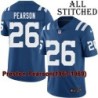 Blue Home Embroidered Preston Pearson Indianapolis Colts #26 Stitched Jersey