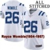 White Embroidered Royce Womble Indianapolis Colts #26 Stitched Jersey