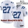White Embroidered Hubert Ginn Indianapolis Colts #27 Stitched Jersey