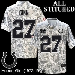 Camo Embroidered Hubert Ginn Indianapolis Colts #27 Stitched Jersey