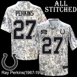 Camo Embroidered Ray Perkins Indianapolis Colts #27 Stitched Jersey