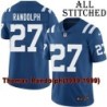 Blue Home Embroidered Thomas Randolph Indianapolis Colts #27 Stitched Jersey