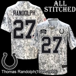 Camo Embroidered Thomas Randolph Indianapolis Colts #27 Stitched Jersey
