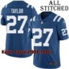 Blue Home Embroidered Keith Taylor Indianapolis Colts #27 Stitched Jersey