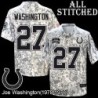 Camo Embroidered Joe Washington Indianapolis Colts #27 Stitched Jersey
