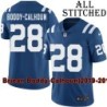 Blue Home Embroidered Briean Boddy-Calhoun Indianapolis Colts #28 Stitched Jersey