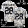 Camo Embroidered Briean Boddy-Calhoun Indianapolis Colts #28 Stitched Jersey