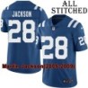 Blue Home Embroidered Marlin Jackson Indianapolis Colts #28 Stitched Jersey