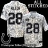 Camo Embroidered Christopher Milton Indianapolis Colts #28 Stitched Jersey