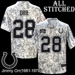 Camo Embroidered Jimmy Orr Indianapolis Colts #28 Stitched Jersey