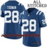 Blue Home Embroidered Jordan Todman Indianapolis Colts #28 Stitched Jersey
