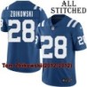 Blue Home Embroidered Tom Zbikowski Indianapolis Colts #28 Stitched Jersey