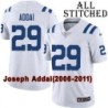 White Embroidered Joseph Addai Indianapolis Colts #29 Stitched Jersey