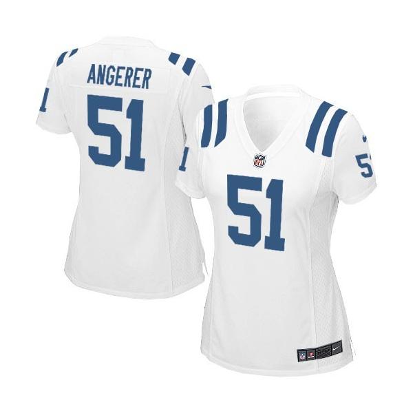 ANGERER Indianapolis #51 Womens Football Jersey - Pat Angerer Womens Football Jersey (White)_Free Shipping