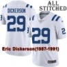 White Embroidered Eric Dickerson Indianapolis Colts #29 Stitched Jersey