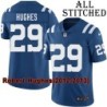 Blue Home Embroidered Robert Hughes Indianapolis Colts #29 Stitched Jersey