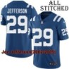 Blue Home Embroidered Joe Jefferson Indianapolis Colts #29 Stitched Jersey