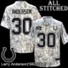 Camo Embroidered Larry Anderson Indianapolis Colts #30 Stitched Jersey