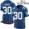 Blue Home Embroidered Mel Carver Indianapolis Colts #30 Stitched Jersey