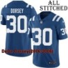 Blue Home Embroidered DeDe Dorsey Indianapolis Colts #30 Stitched Jersey