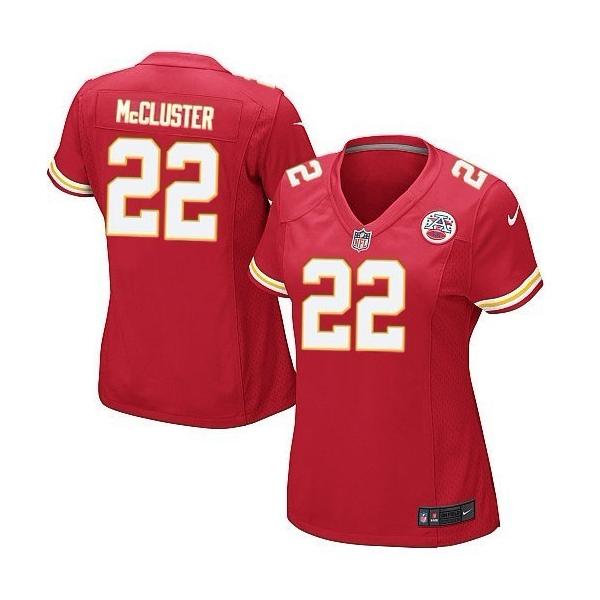 MCCLUSTER KC #22 Womens Football Jersey - Dexter McCluster Womens Football Jersey (Red)_Free Shipping