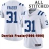 White Embroidered Derrick Frazier Indianapolis Colts #31 Stitched Jersey