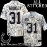 Camo Embroidered Tyler Goodson Indianapolis Colts #31 Stitched Jersey