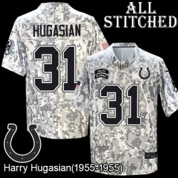 Camo Embroidered Harry Hugasian Indianapolis Colts #31 Stitched Jersey