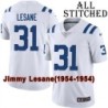 White Embroidered Jimmy Lesane Indianapolis Colts #31 Stitched Jersey