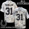 Camo Embroidered Chuck McMillan Indianapolis Colts #31 Stitched Jersey