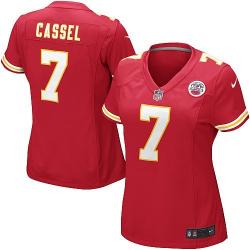 CASSEL KC #7 Womens Football Jersey - Matt Cassel Womens Football Jersey (Red)_Free Shipping