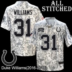 Camo Embroidered Duke Williams Indianapolis Colts #31 Stitched Jersey
