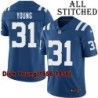 Blue Home Embroidered Dick Young Indianapolis Colts #31 Stitched Jersey