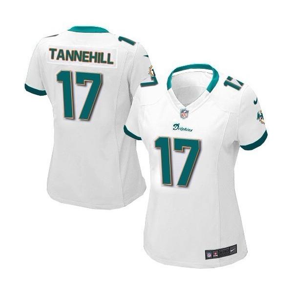 TANNEHILL Miami #17 Womens Football Jersey - Ryan Tannehill Womens Football Jersey (White)_Free Shipping
